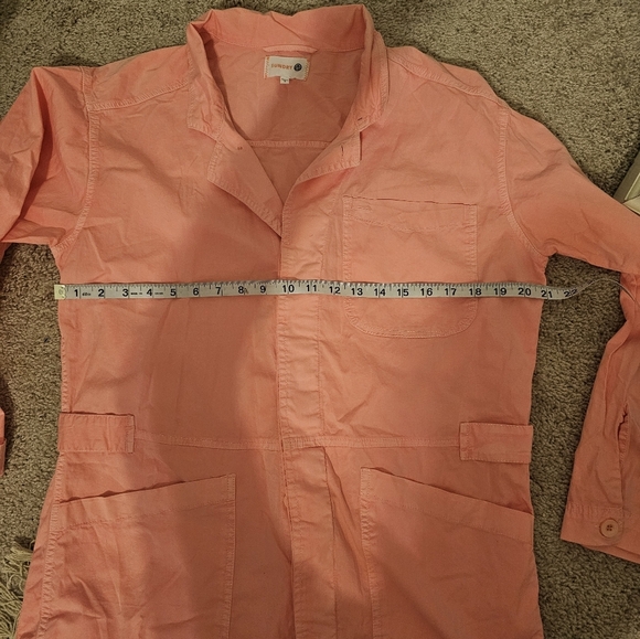 Sundry Neon Pink Shorts Jumpsuit Romper Size 3 - Picture 4 of 4